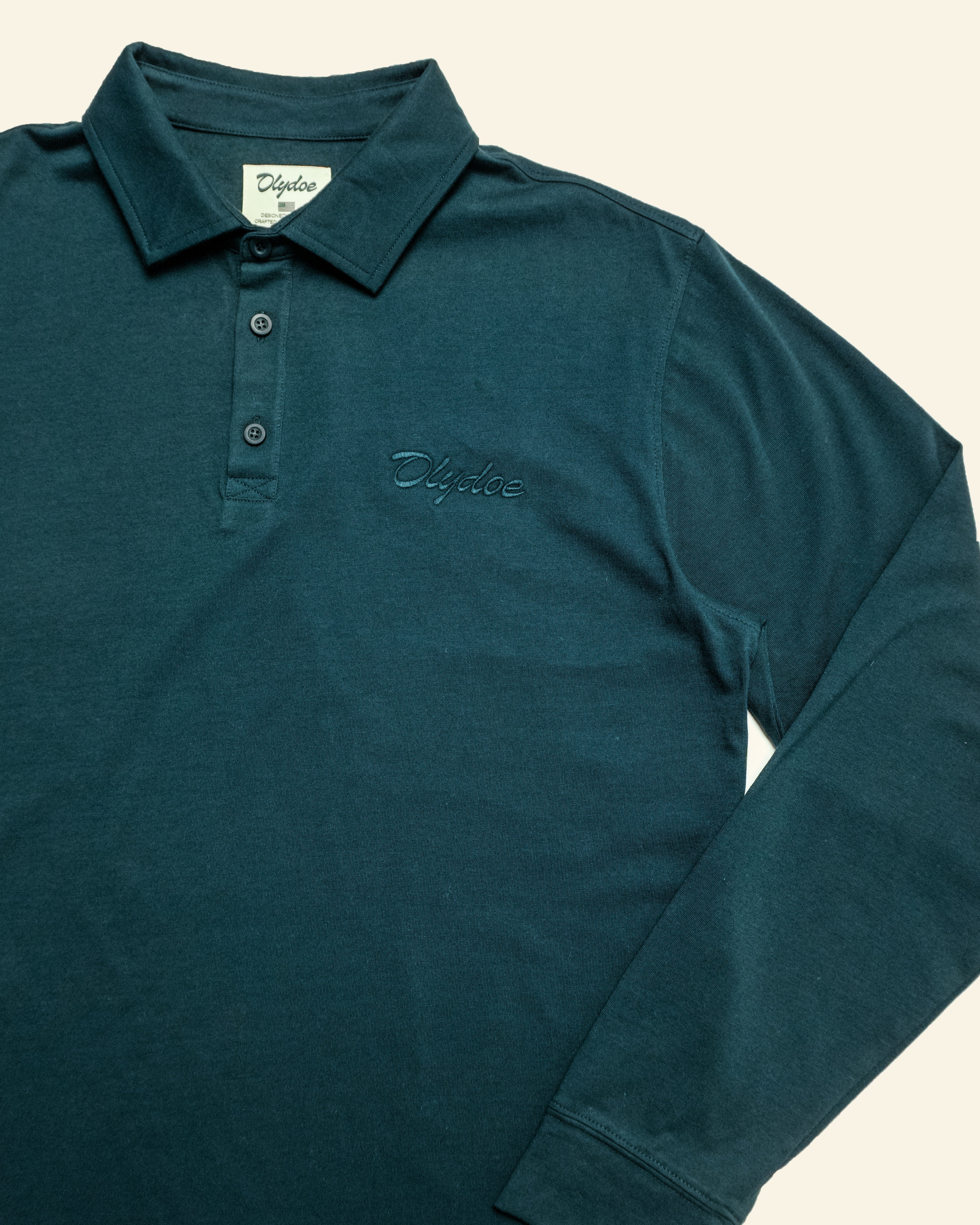 Long-Sleeve Supima® Polo - Olydoe Golf