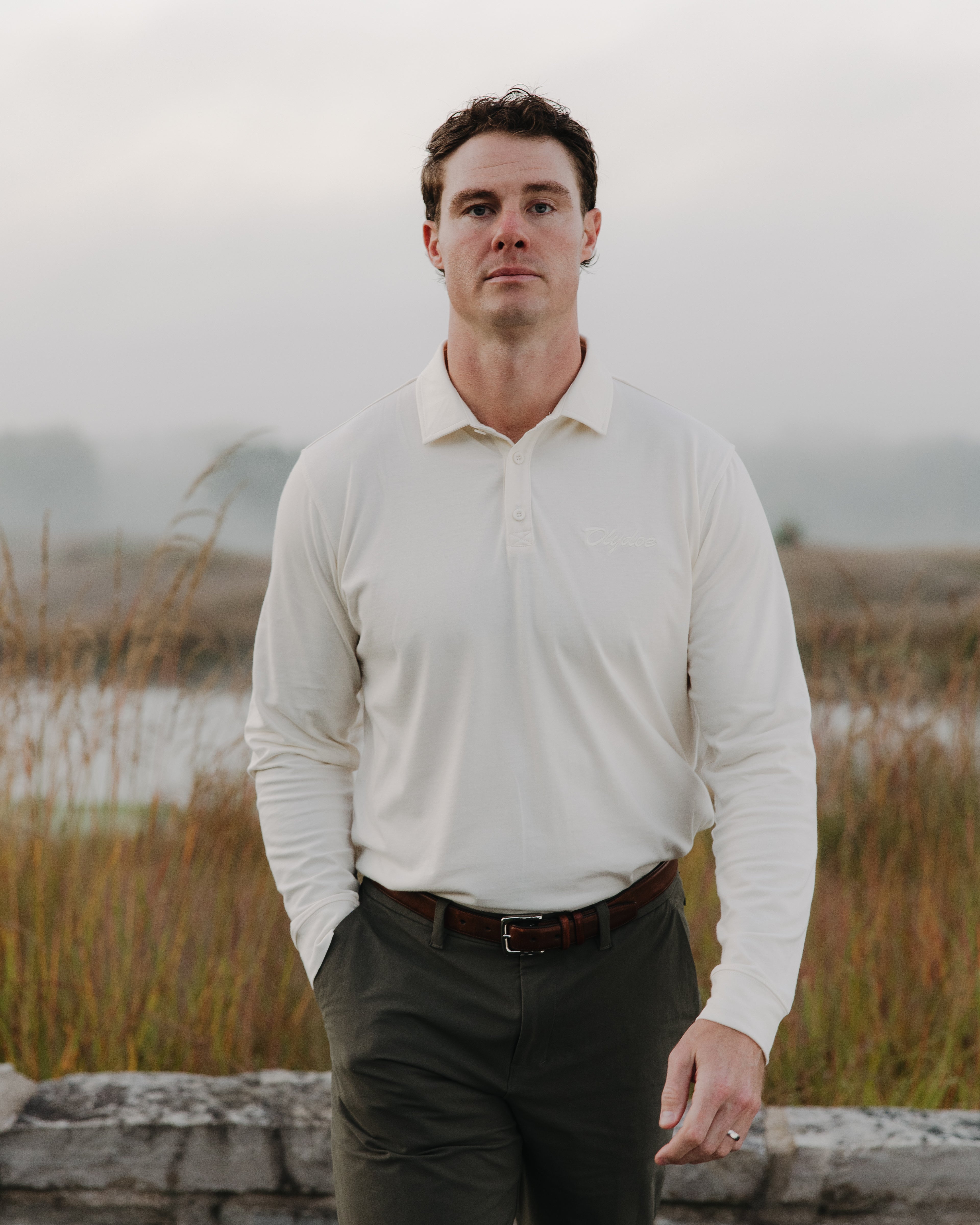 Long-Sleeve Supima® Polo - Olydoe Golf