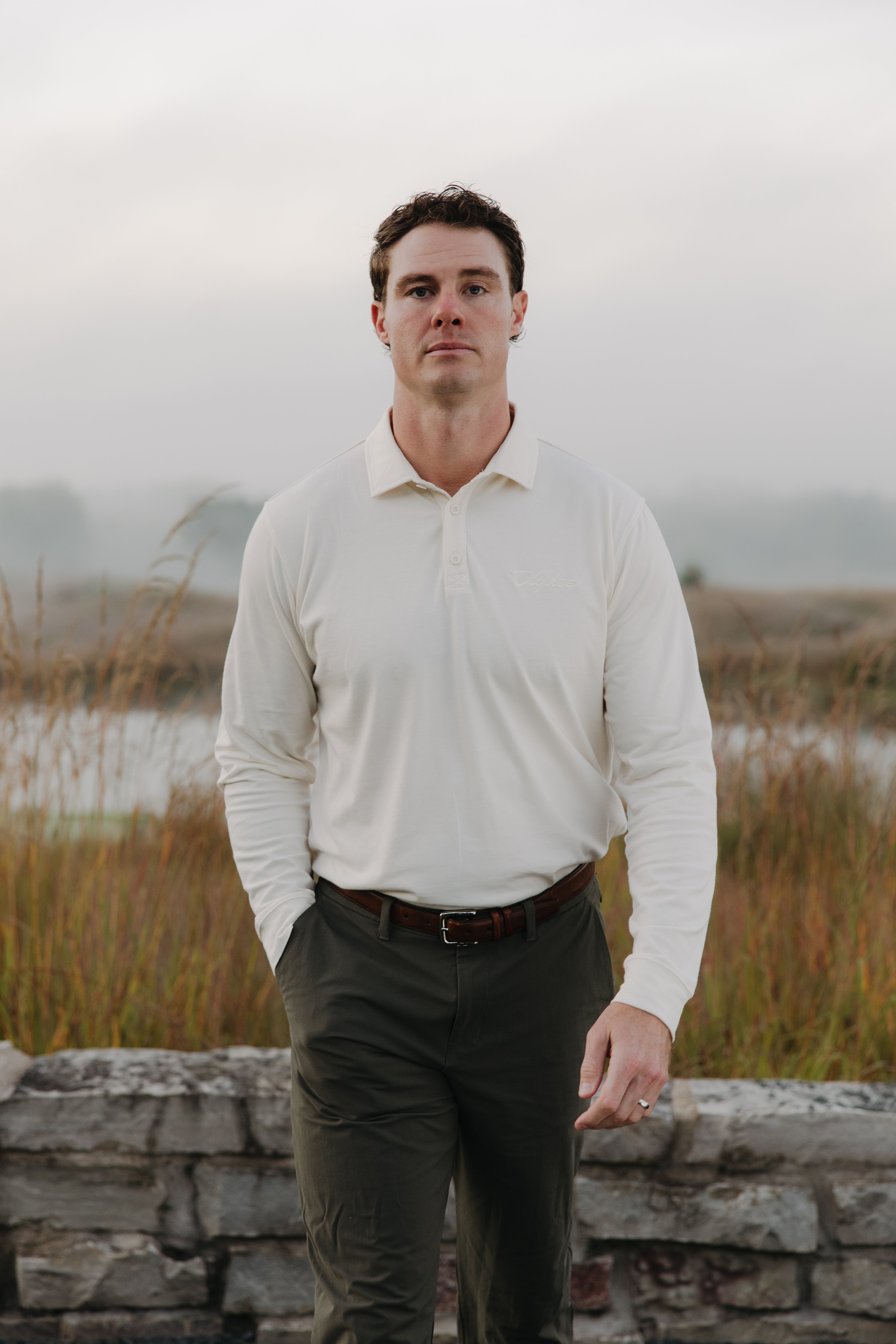 Long-Sleeve Supima® Polo - Olydoe Golf