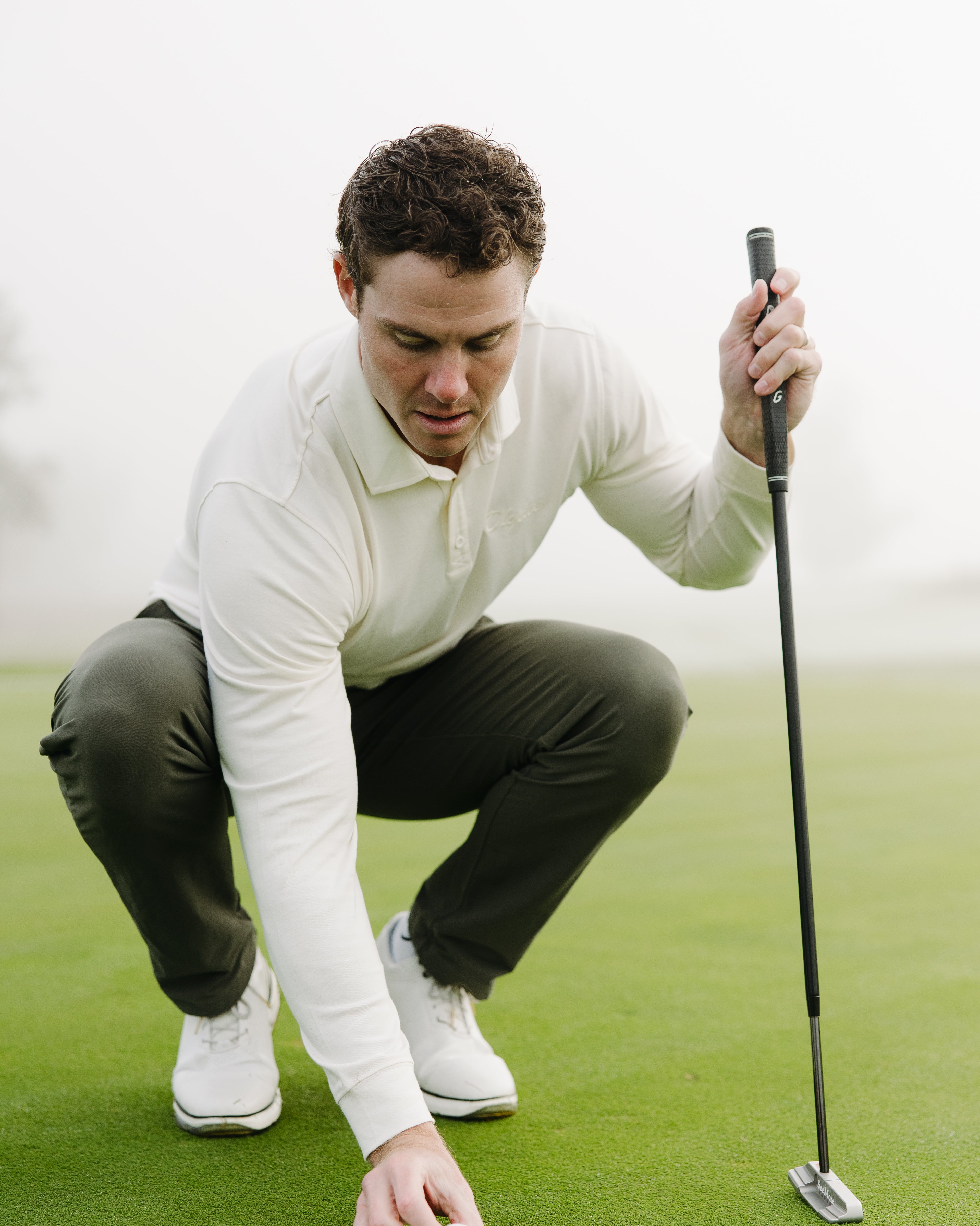 Long-Sleeve Supima® Polo - Olydoe Golf