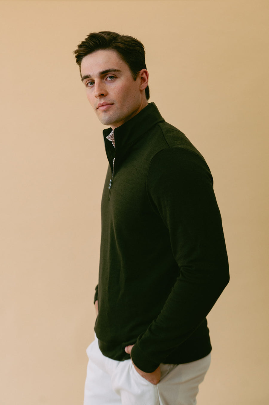 Merino Ponte Quarter-Zip