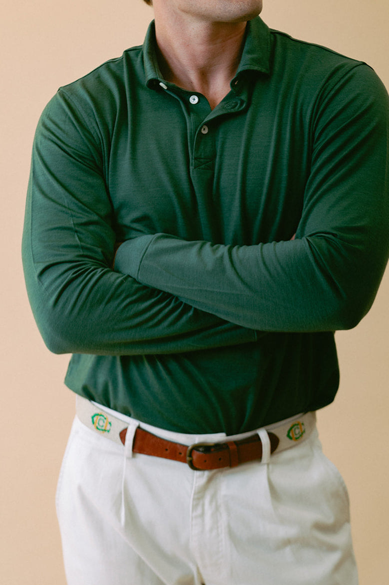 Merino Aire Long-Sleeve Polo