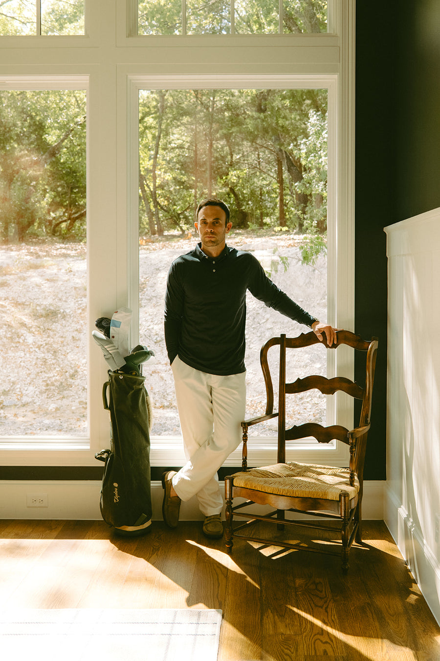Merino Aire Long-Sleeve Polo