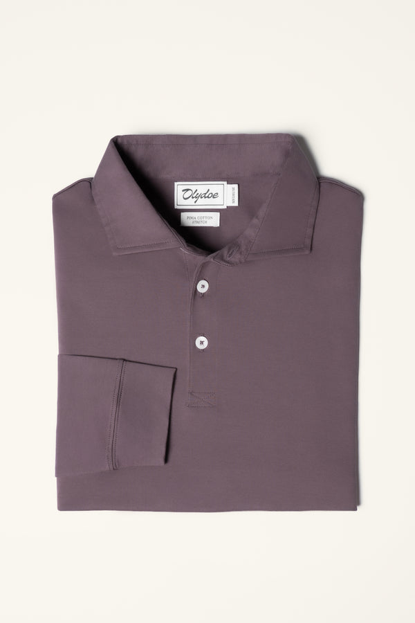 Luxe Pima Long Sleeve Polo
