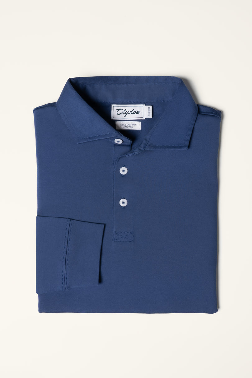Luxe Pima Long Sleeve Polo