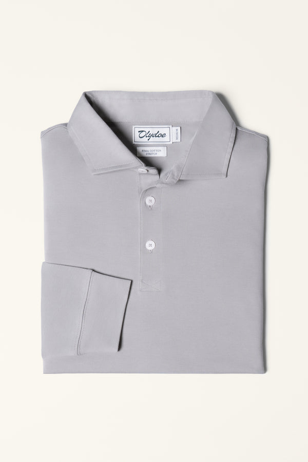 Luxe Pima Long Sleeve Polo