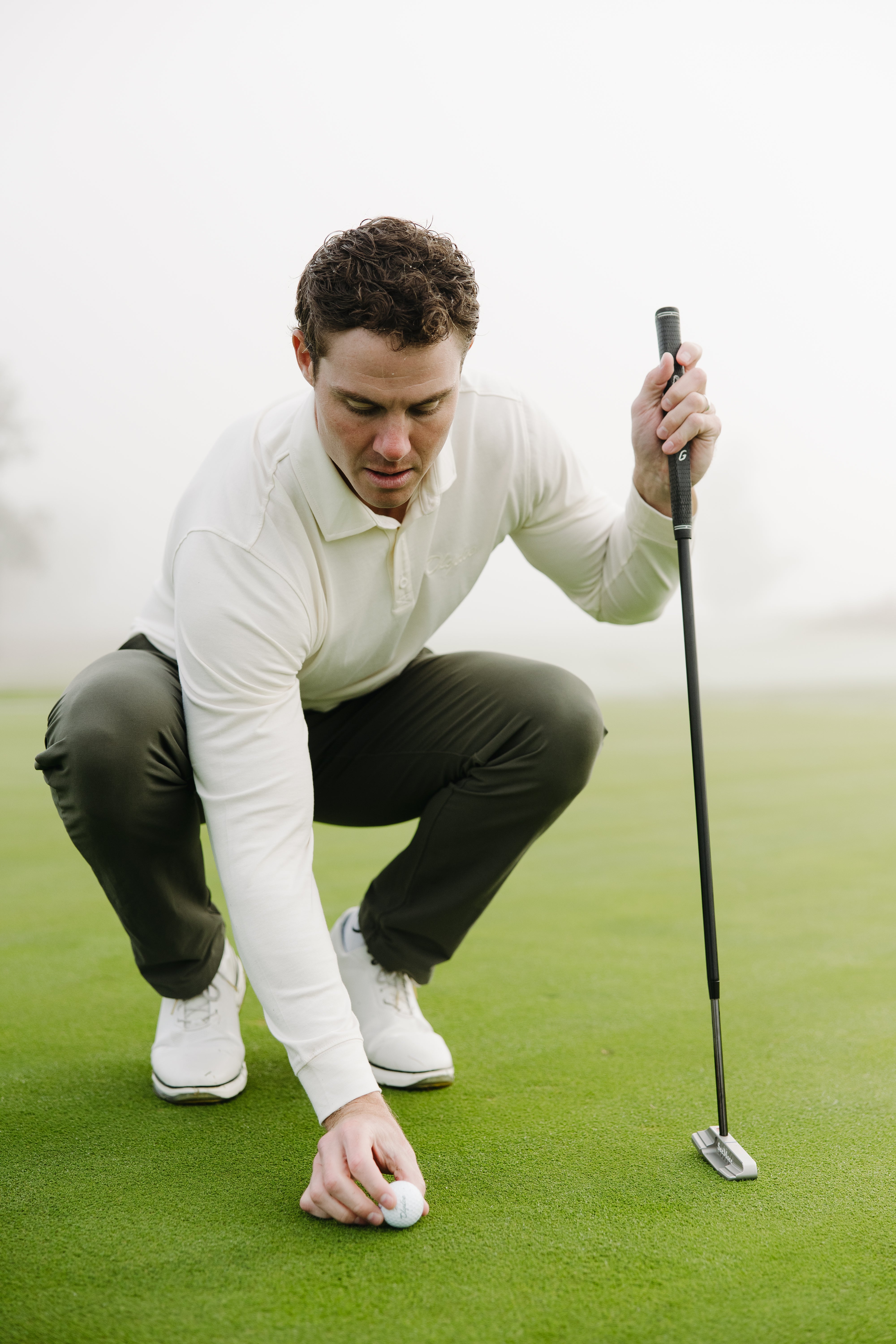 Long-Sleeve Supima® Polo - Olydoe Golf