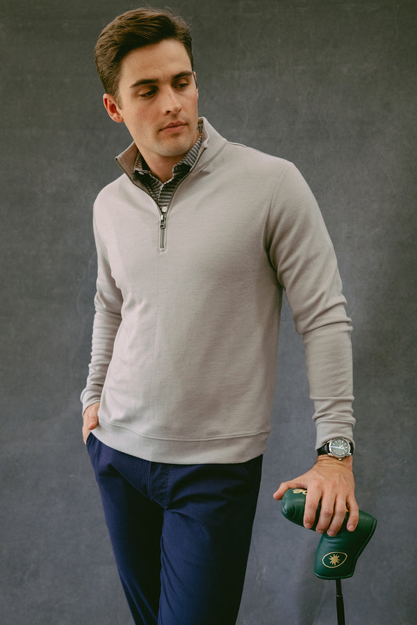 Merino Ponte Quarter-Zip