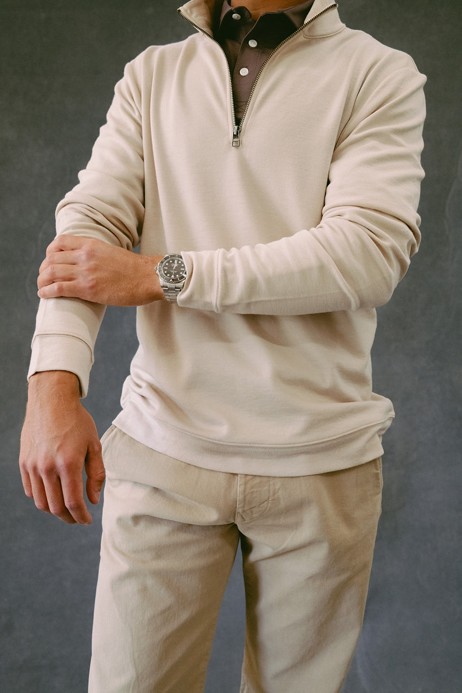 Merino Ponte Quarter-Zip